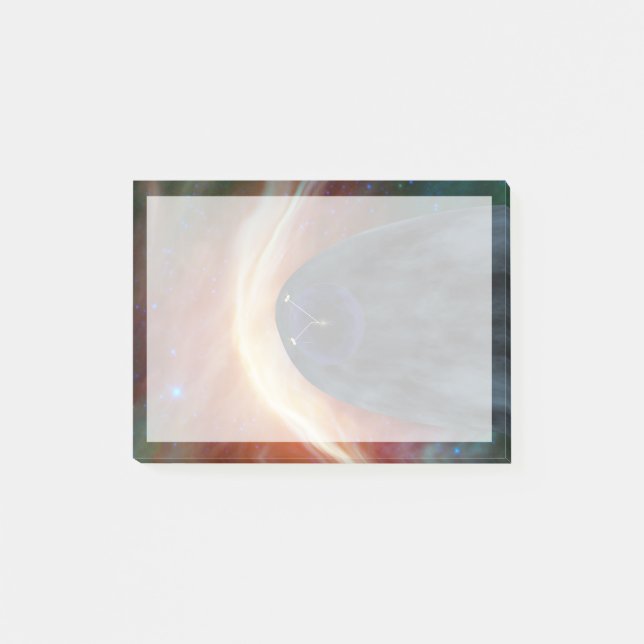 Two Voyager Spacecraft Exploring Turbulent Space. Post-it Notes (Front)