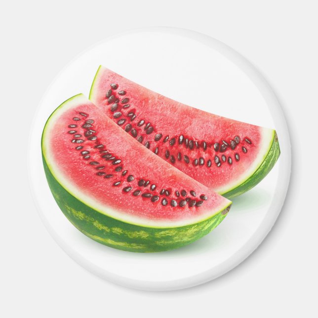 Two watermelon pieces magnet (Front)