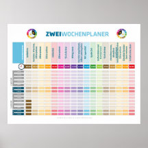 Two weekly planners for kids in a shared parenting