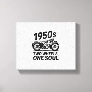 Two-Wheel, One-Soul Motorcycle Canvas Print