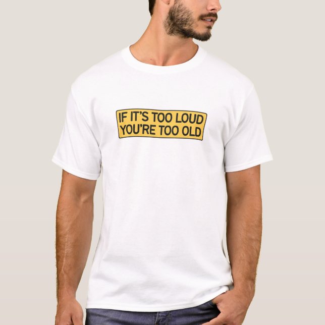 Two-Wheeled Hamlet: Biker's Sticker Adventure T-Shirt (Front)
