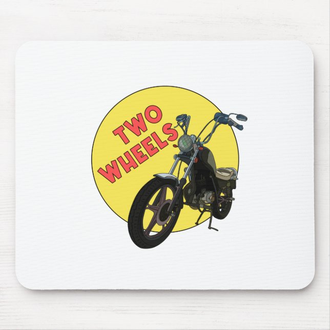 Two Wheels Mouse Pad (Front)