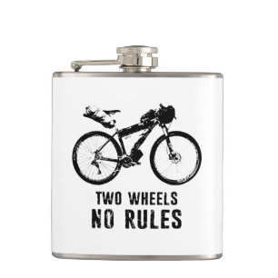 Two Wheels No Rules Bikepacking Hip Flask