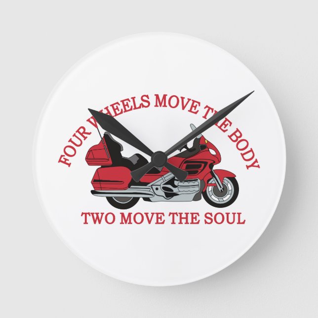 Two Wheels Round Clock (Front)