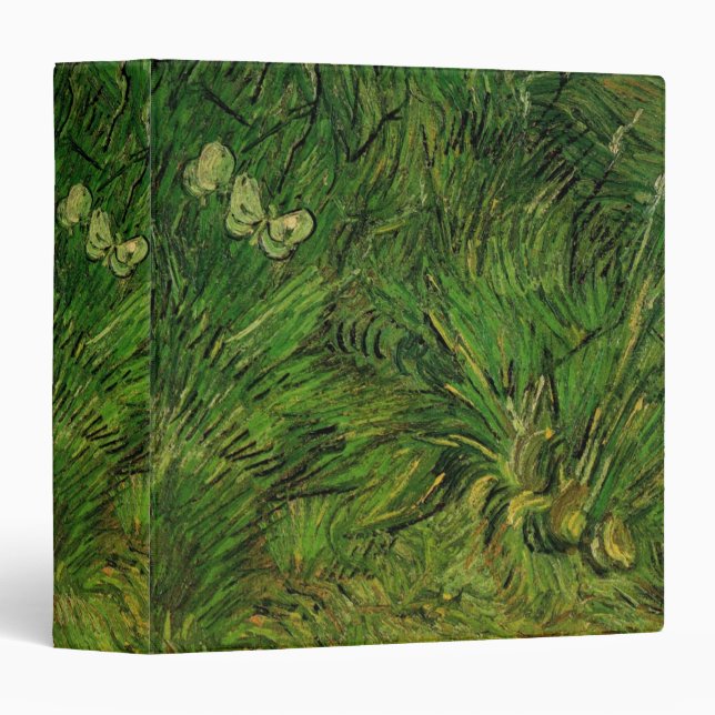Two White Butterflies by Vincent van Gogh Binder (Front/Spine)