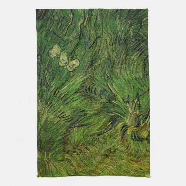 Two White Butterflies by Vincent van Gogh Kitchen Towel (Vertical)