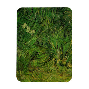 Two White Butterflies by Vincent van Gogh Magnet