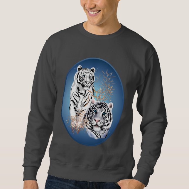 Two White Tigers Oval Shirts (Front)