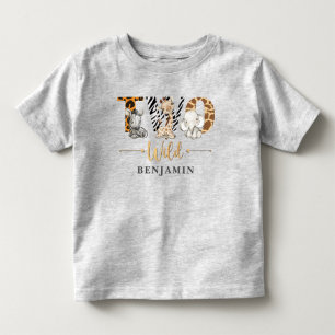 Two Wild 2nd Birthday Jungle Baby T-Shirt