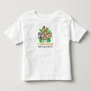 Two Wild 2nd Birthday Jungle Baby T-Shirt