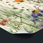 Two Wild Birthday - Boho Cream Wildflower Poster<br><div class="desc">This elegant event poster features a delicate cream background adorned with an exquisite array of wildflowers. Soft hues of blush pink,  gentle lavender,  and muted greens create a whimsical and romantic ambiance. The wildflowers are artistically arranged around the edges,  framing the text with a natural and charming touch.</div>