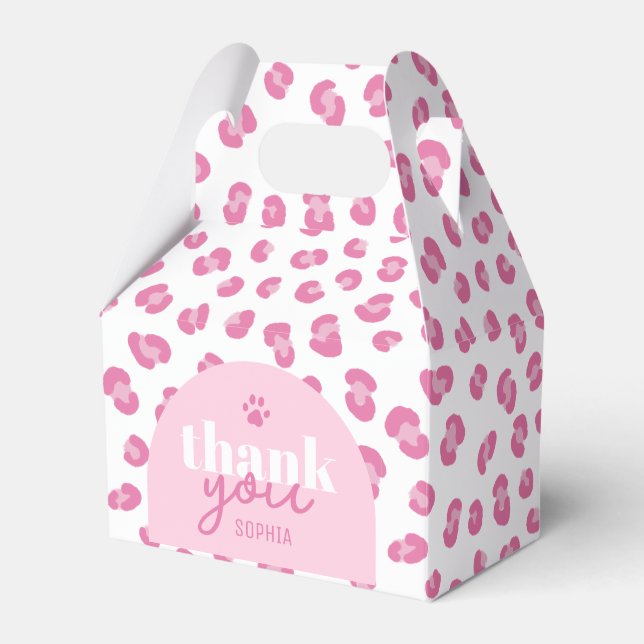 Two Wild Girl 2nd Birthday Party Favour Box (Front Side)