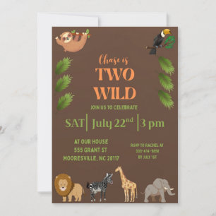 two wild  invitation