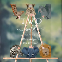 Two Wild Pink Safari Birthday Welcome