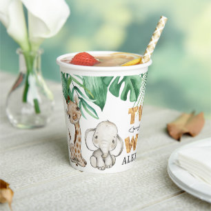 Two Wild Safari 2nd Birthday Paper cup