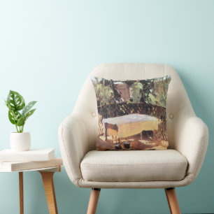 Two Wine Glasses by John Singer Sargent Throw Pillow