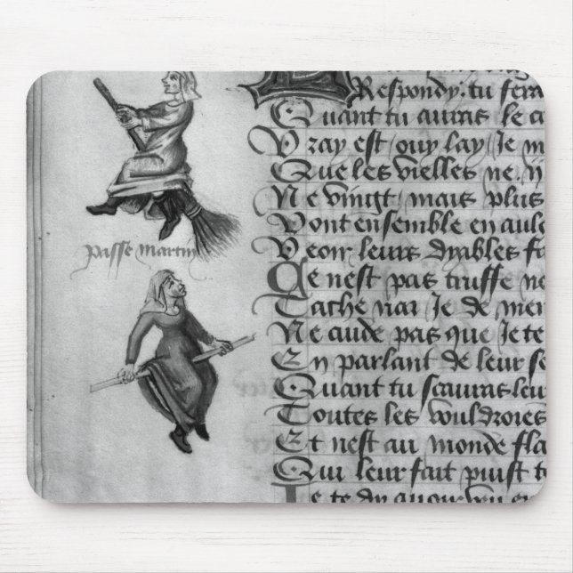 Two witches from 'Le Champion des Dames' Mouse Pad (Front)