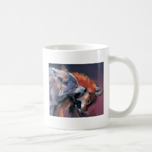 Two Wolves Coffee Mug