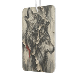 Two Wolves, One Heart Air Freshener