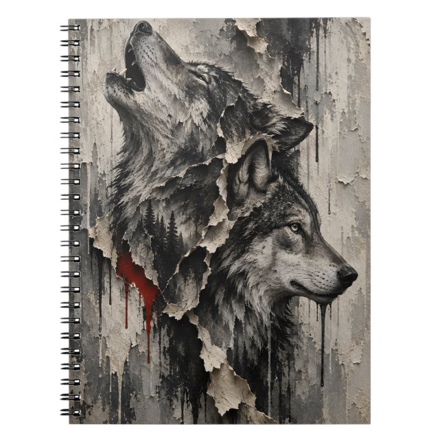 Two Wolves, One Heart Notebook (Front)
