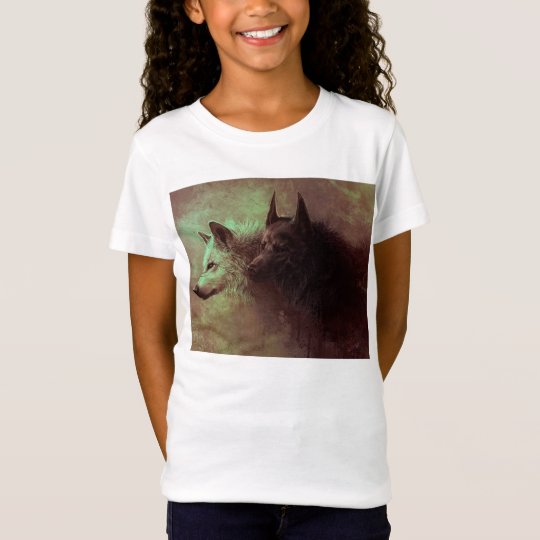 two wolves - painting wolf T-Shirt