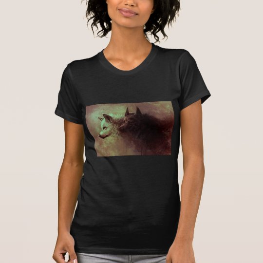 two wolves - painting wolf T-Shirt