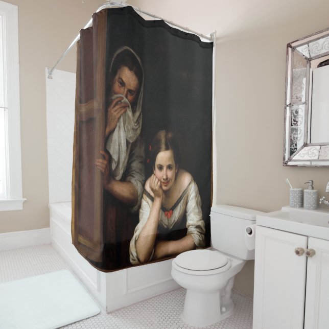 Two Women at a Window by Bartolome Esteban Murillo (In Situ)