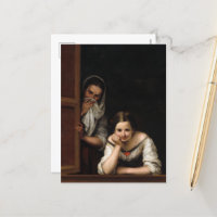 Two Women at a Window by Bartolome Esteban Murillo
