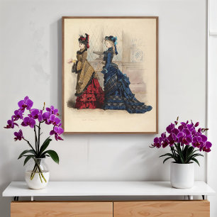 Two Women in Day Dresses Poster