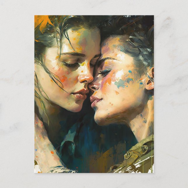 Two Women In Love Postcard (Front)