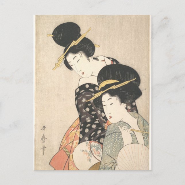 Two Women (Utamaro) Postcard (Front)