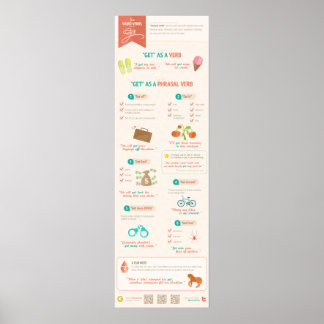 Two word verbs with ‘get’ poster