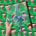 Two Words Merry 4th Of July Joe Biden Christmas Wrapping Paper<br><div class="desc">Funny Joe Biden Santa Hat Two Words Merry 4th Of July Christmas,  will be fun for the holidays or any occasion.</div>