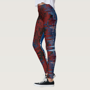 Two Worlds Leggings Abstract Art Love Leggings