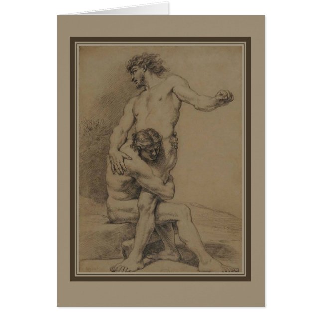 Two Wrestlers by de Platte-Montagne (Front)