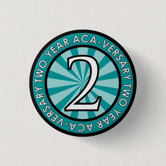 Two Year Aca-Versary Collectable Pin (Front)