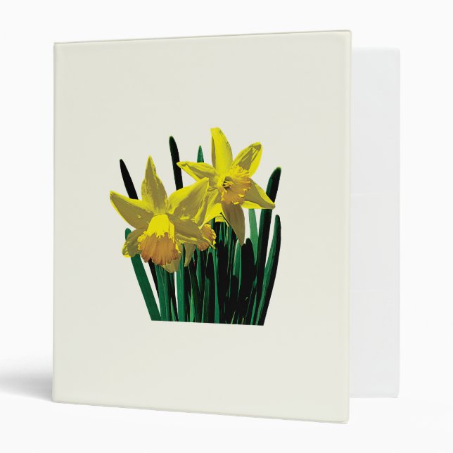 Two Yellow Daffodils Binder (Front/Inside)