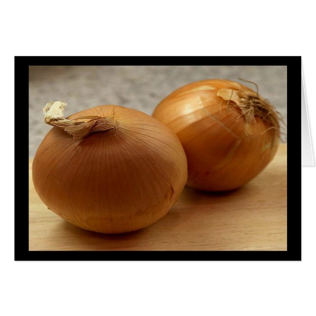 Two Yellow Onions Cards (Front Horizontal)