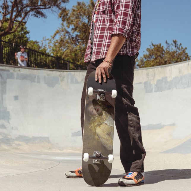 Two Young Girls Returning Home Skateboard (Outdoor 2)