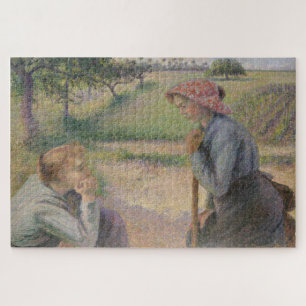Two Young Peasant Women (1891–92) by Pissarro Jigsaw Puzzle