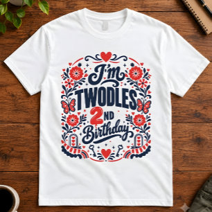 Twodles 2nd Birthday Im Twodles Toddler Style T-Shirt
