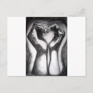 twohands - one heart postcard