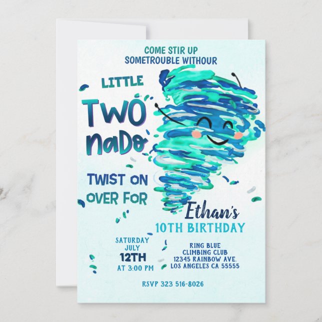twonado Invitation (Front)