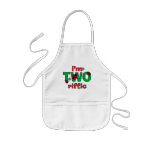 TWOriffic Ladybug 2nd Birthday Kids Apron