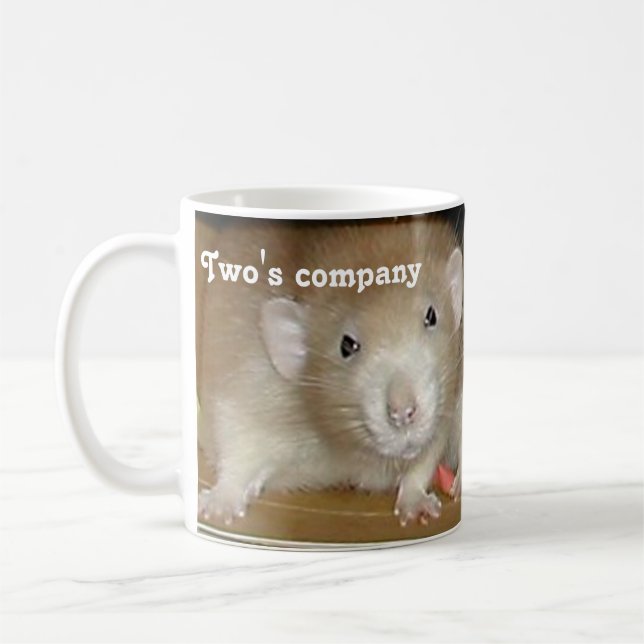 Two's company, three's a squash! coffee mug (Left)