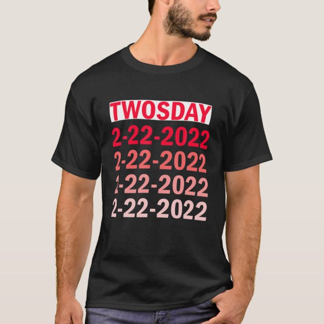Twosday 02-22-2022 Tuesday February 2Nd 2022 Vinta T-Shirt (Front)