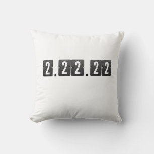 Twosday Tuesday February 2-22-22 Math Teacher Post Throw Pillow