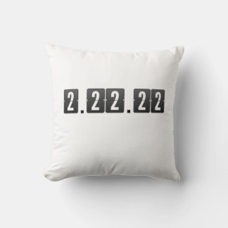 Twosday Tuesday February 2-22-22 Math Teacher Post Throw Pillow