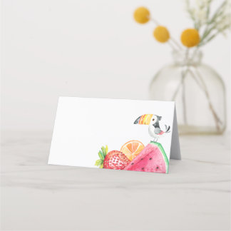 Twotti Fruitti Placecard Food Tent Card