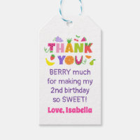 TWOtti Fruity 2nd Birthday Party Favour Tag